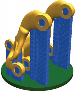 3D technikával nyomtatott alkatrész