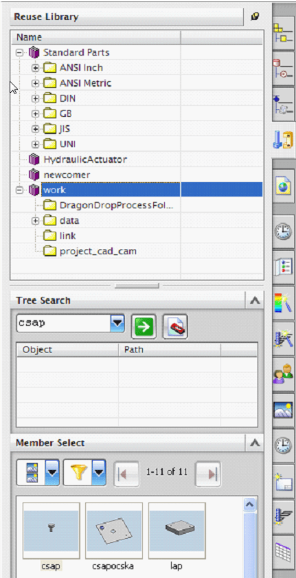 Resue library standard parts