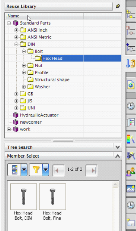 Resue library hex head