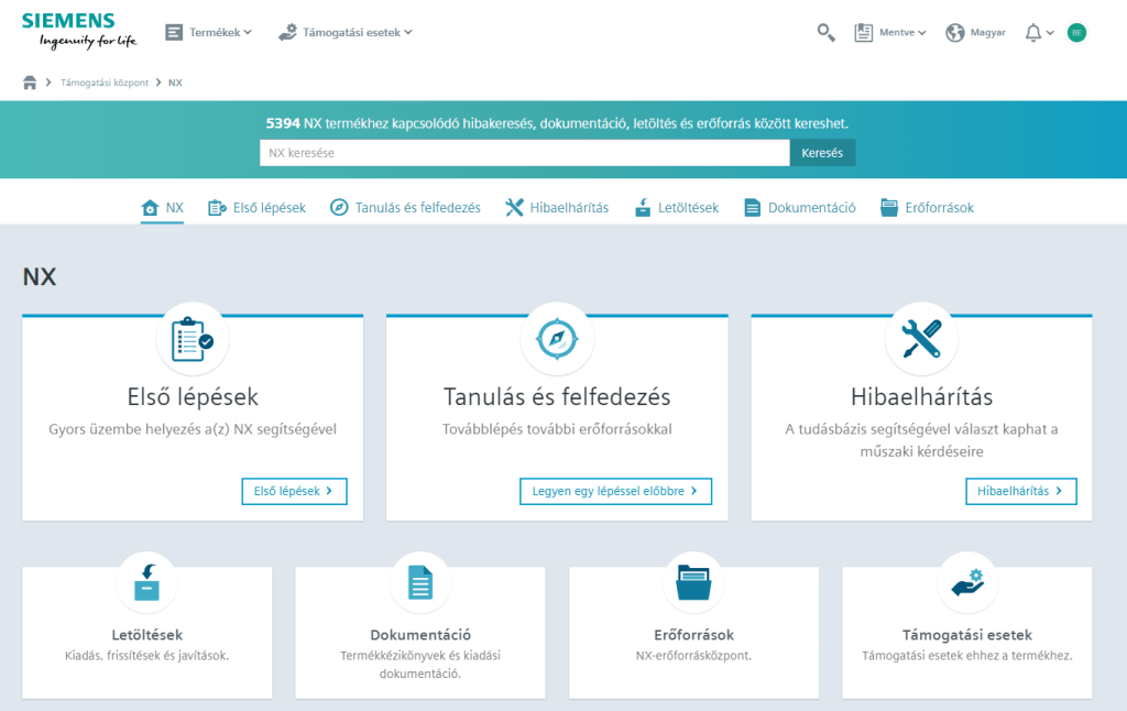 NX Help dokumentáció